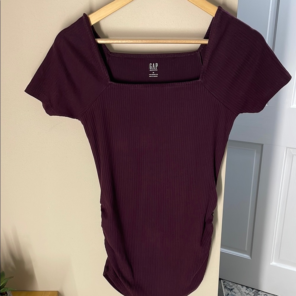 Gap square neck maternity modern tee